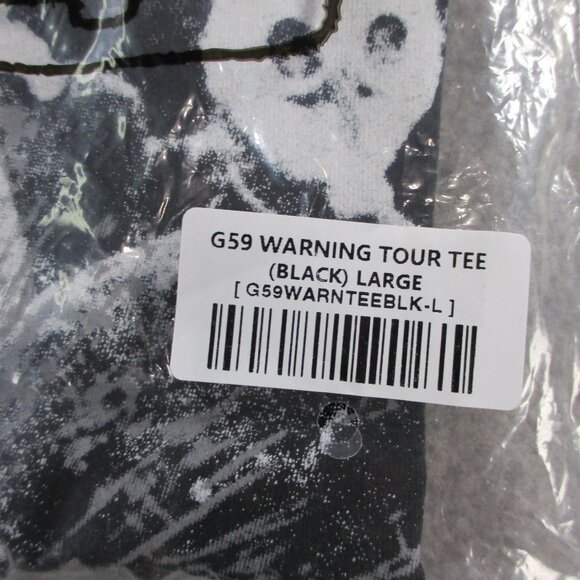 SUICIDEBOYS G59 Records T Shirt Adult Large Black Orange Warning Tour Tee NWT - Picture 4 of 5